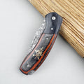 Portable Damascus Steel Folding Knife