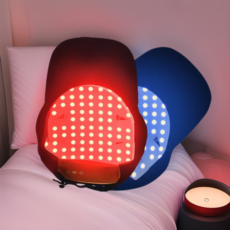 New Red-and-Blue Light Care Therapy Hair Caps