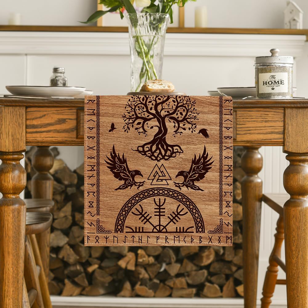 Bohemian Style Table RunnerHome Kitchen Dining Party Farmhouse Geom...
