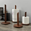 Walnut Solid Wood Roll Paper For Kitchen Uses Storage Rack