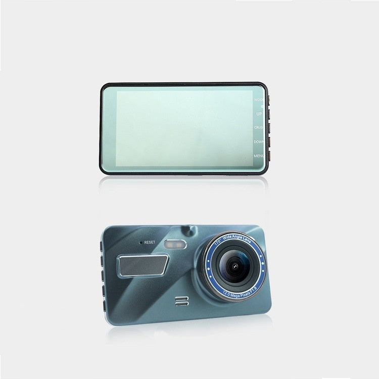 4-inch Dash Cam IPS Screen HD Night Vision Dual Lens Zinc Alloy