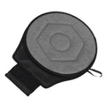 Round Car Cushion 360 Degrees Rotating Geometric Rhombic Shape Portable Rotating Seats Cushion For Elderly Grey
