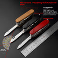 Black Red Stainless Steel Multi-function Knife 17 Parts 30 Function...
