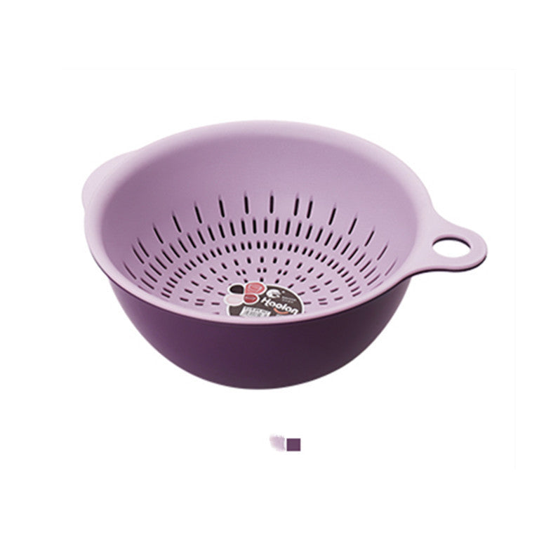 Fruit And Vegetable Plastic Kitchen Double-layer Washing Filter Basket