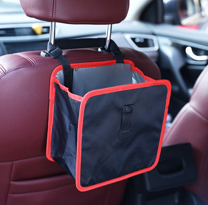 Car back storage bucket-red-Oxford cloth-23 * 22.5 *14cm-1 piece