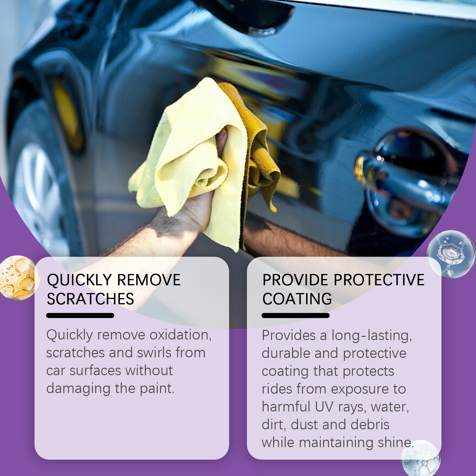 Car Scratch Care Liquid, Paint Scratch Maintenance, Daily Gloss Pol...