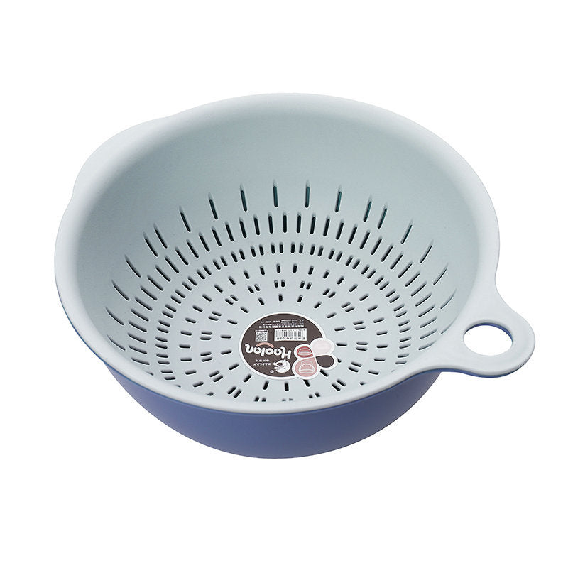 Fruit And Vegetable Plastic Kitchen Double-layer Washing Filter Basket