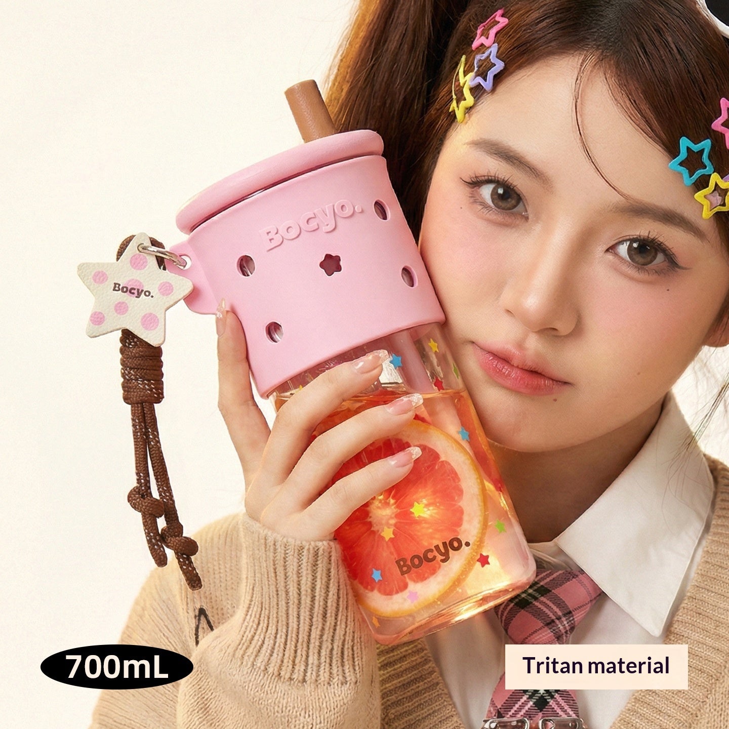 Large-Capacity New-Style Car Straw Cup