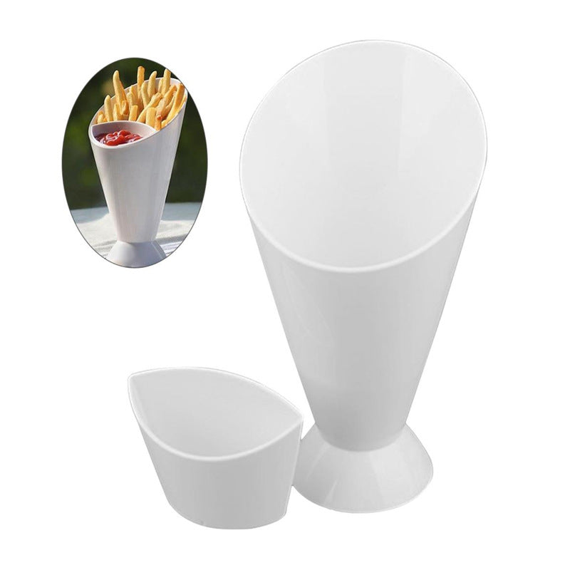 Western French Fries Vegetable Salad Cup Creative Diagonal Western Tableware