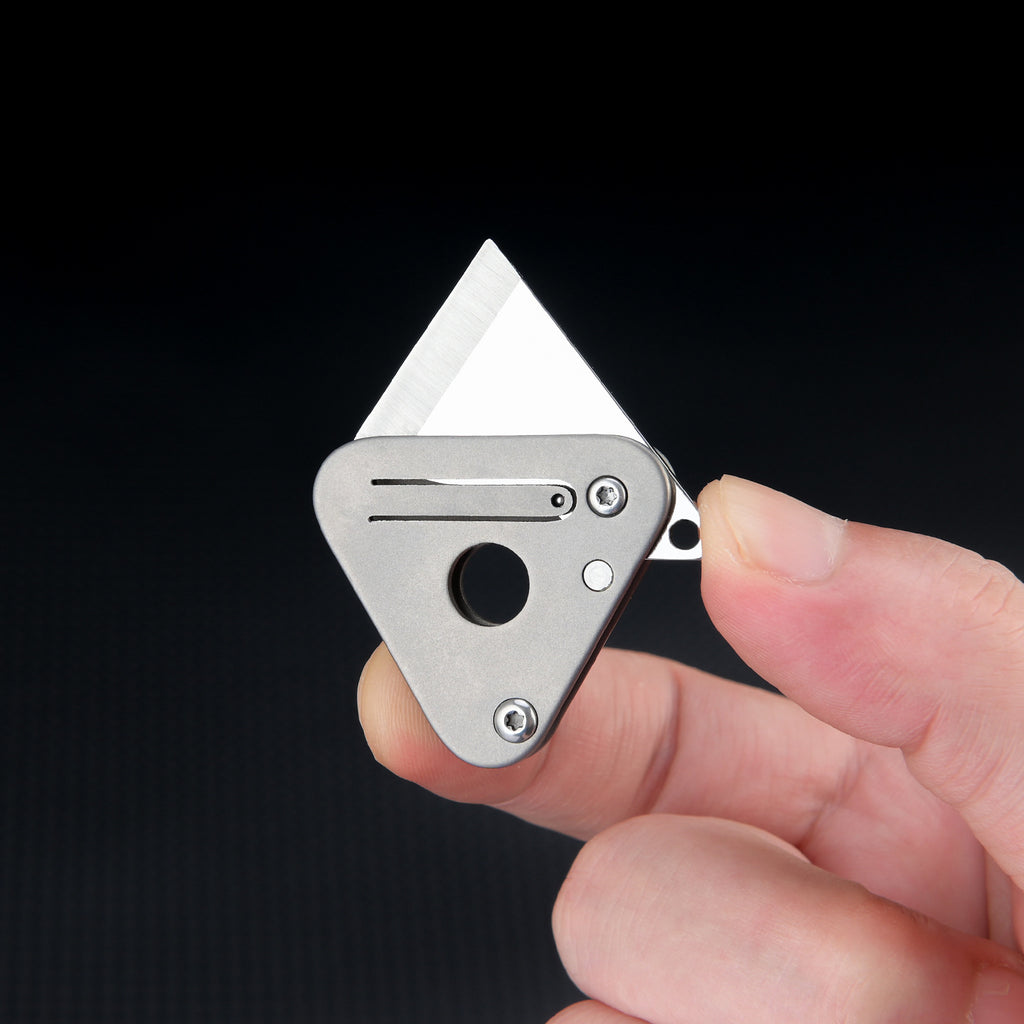 Titanium Alloy Triangle Mini Portable Knife