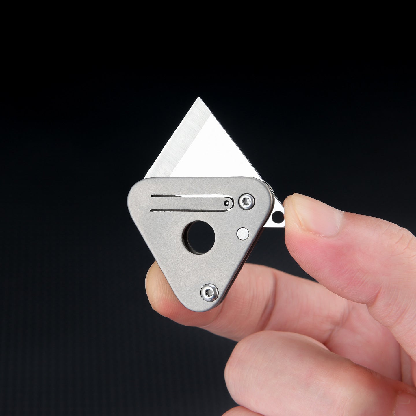 Titanium Alloy Triangle Mini Portable Knife