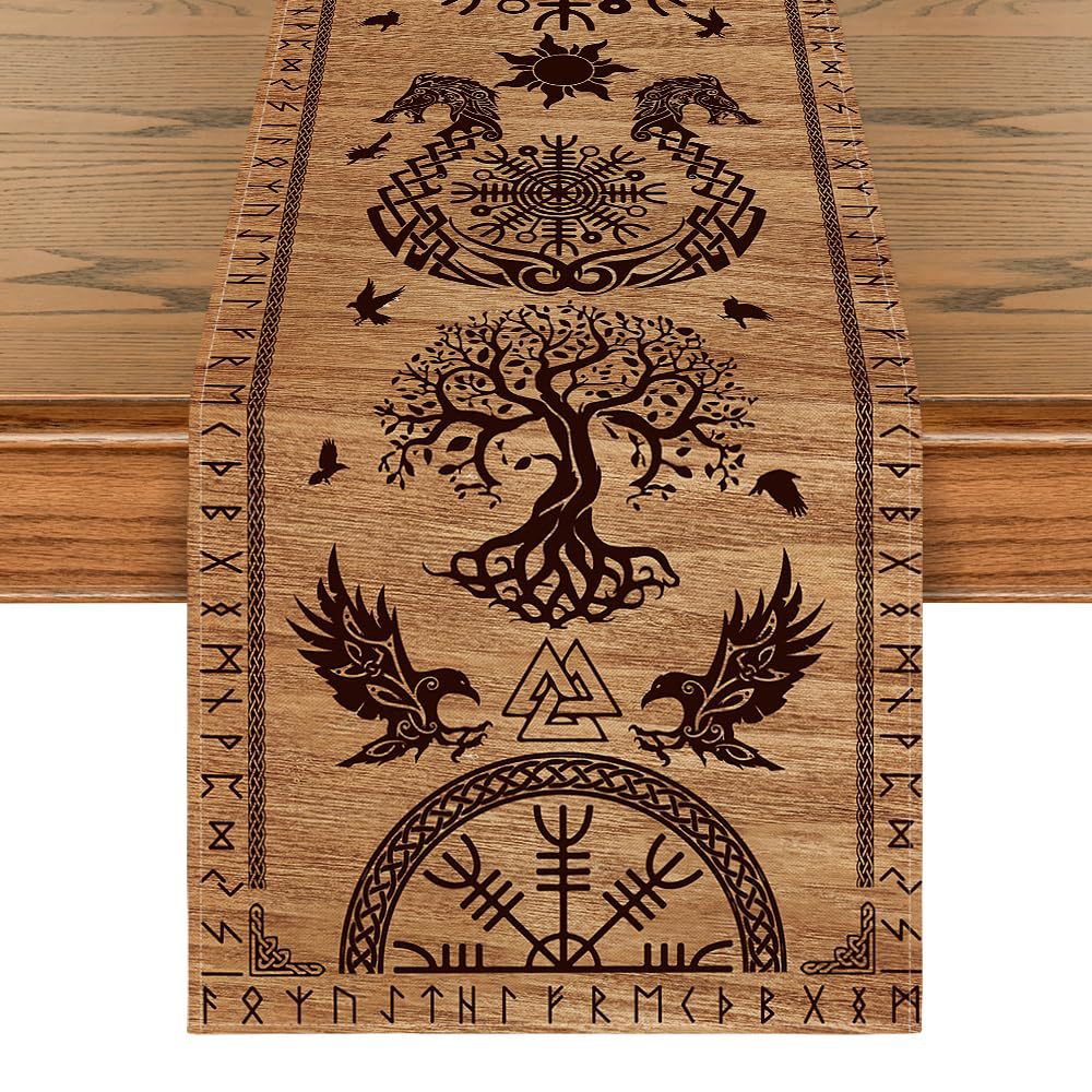 Bohemian Style Table RunnerHome Kitchen Dining Party Farmhouse Geom...
