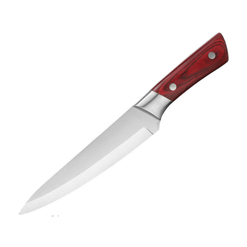 Set Scimitar Stainless Steel Meat  Fish Fruit Vegetable Chef Knife