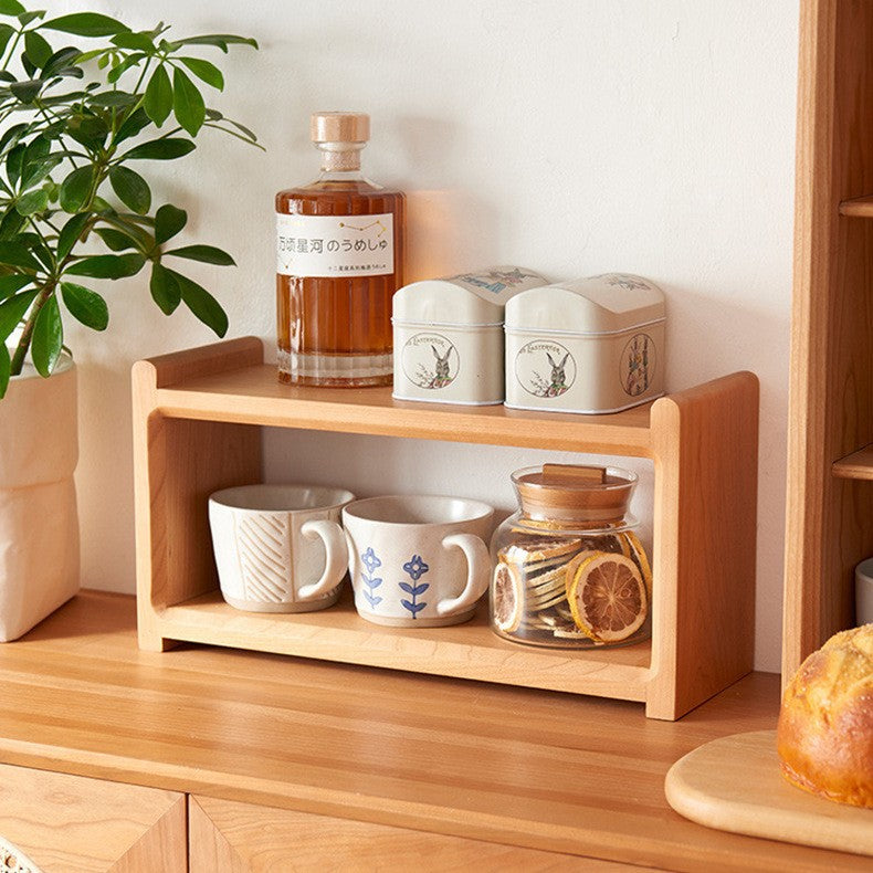 Solid Wood Holder For Home Kitchen Table Coffee Cups