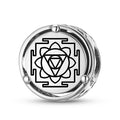 925 Sterling Silver Yantra Chinnamasta Yantra CharmsBracelets & Nec...
