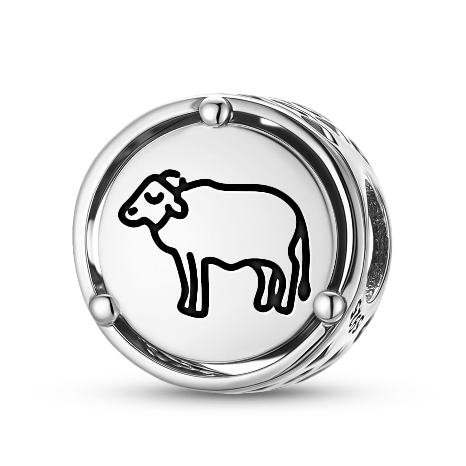 925 Sterling Silver Jainism Bhaisa Buffalo CharmsBracelets & Neckla...