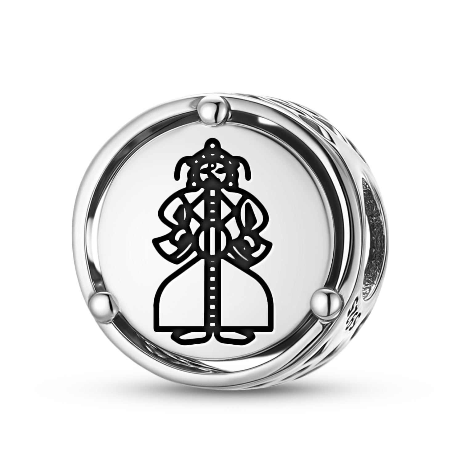 925 Sterling Silver Jainism Loka Purusha CharmsBracelets & Necklace...