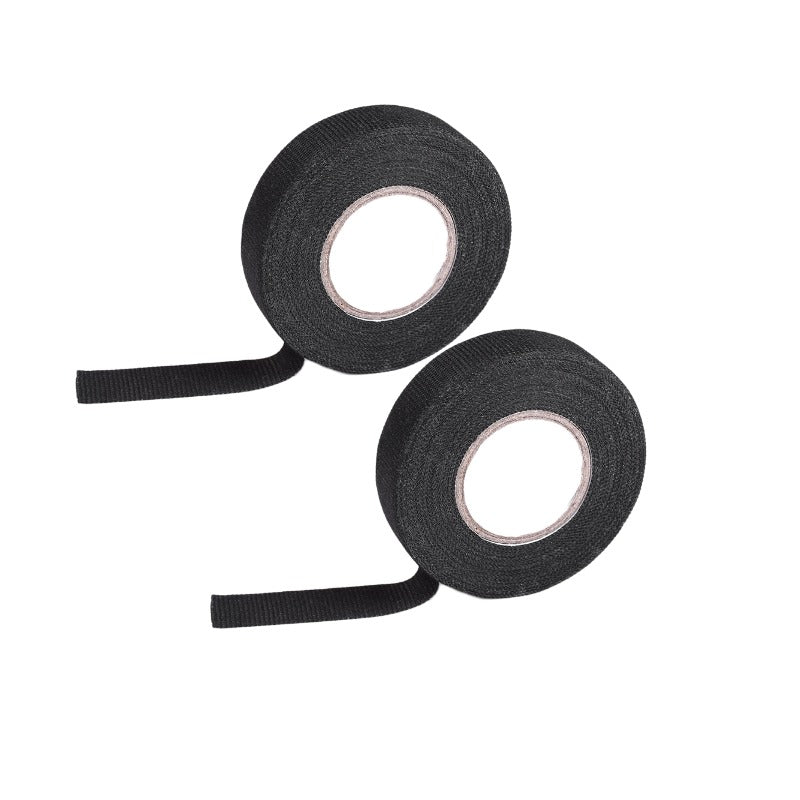 2pc Automotive Wiring Harness Tape, 15mm X 15m Black Cloth TapeNois...