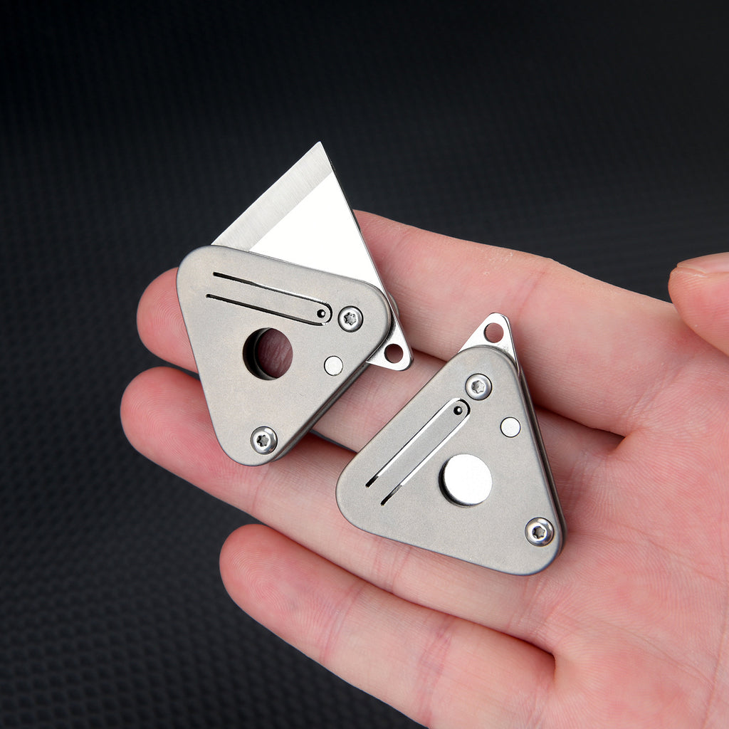 Titanium Alloy Triangle Mini Portable Knife
