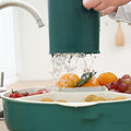 Hot Pot Platter Vegetable Water Basket Can Be Rotated To Drain