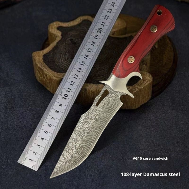 Outdoor Integrated Steel High Hardness Durable Sharp Straight Knife