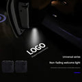Car Welcome Light Wireless Carbon Fiber Pattern Infrared Door Senso...