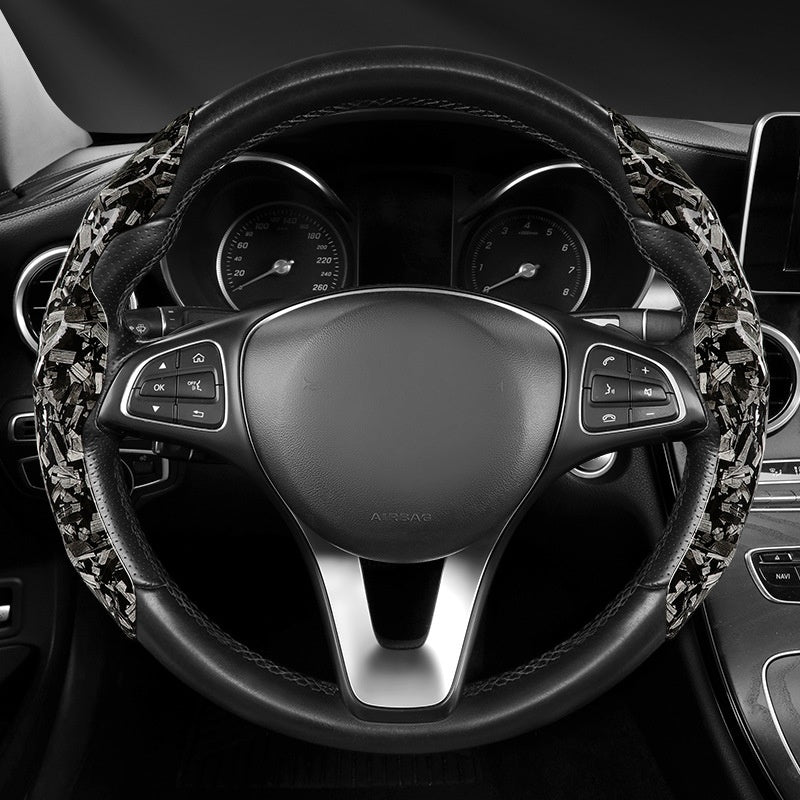 Car Maple-grain Steering Wheel Cover High-end Cassette-style Wrap