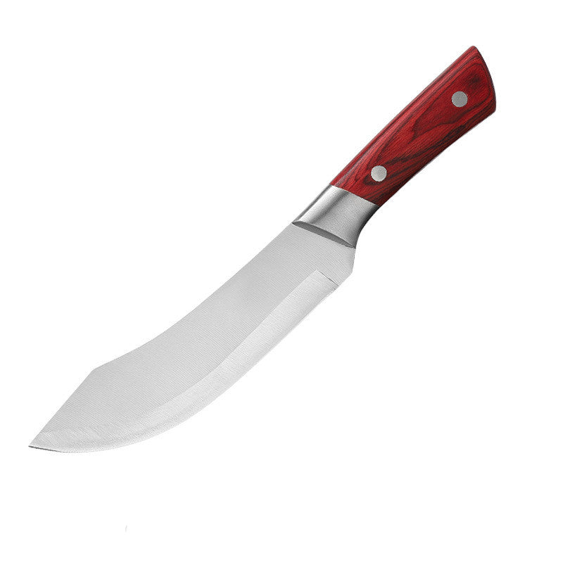 Set Scimitar Stainless Steel Meat  Fish Fruit Vegetable Chef Knife