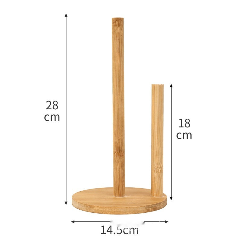 Spot Bamboo Tissue Holder Kitchen Restaurant Vertical Wooden