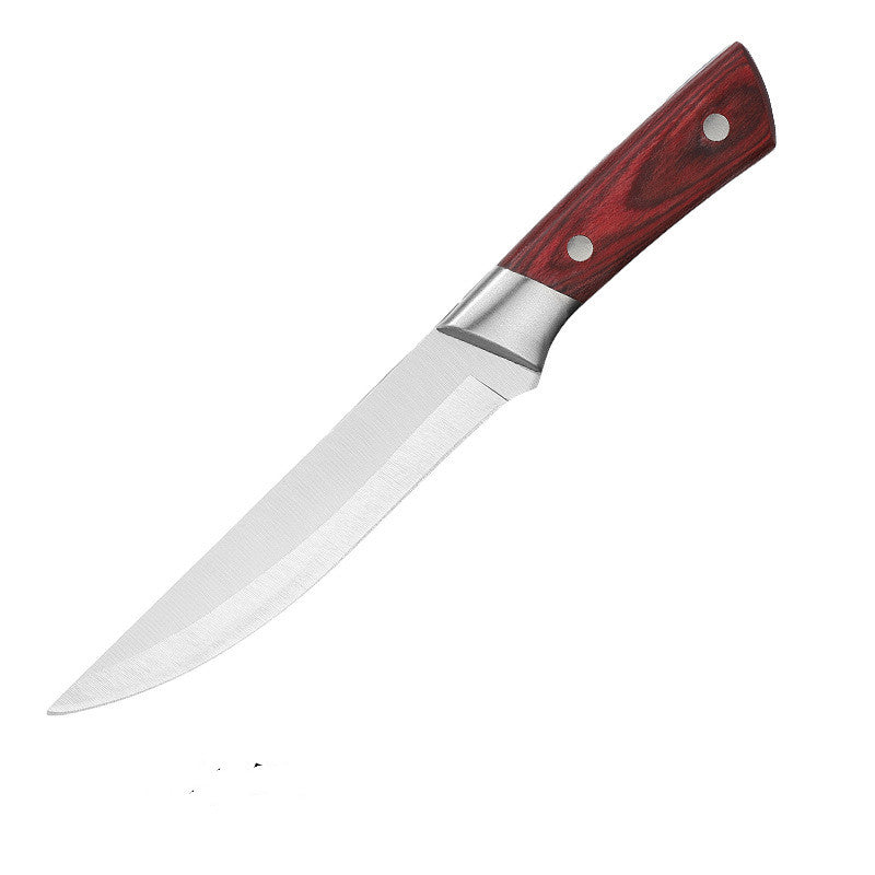 Set Scimitar Stainless Steel Meat  Fish Fruit Vegetable Chef Knife